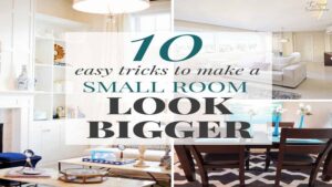 how to make a small space feel open.